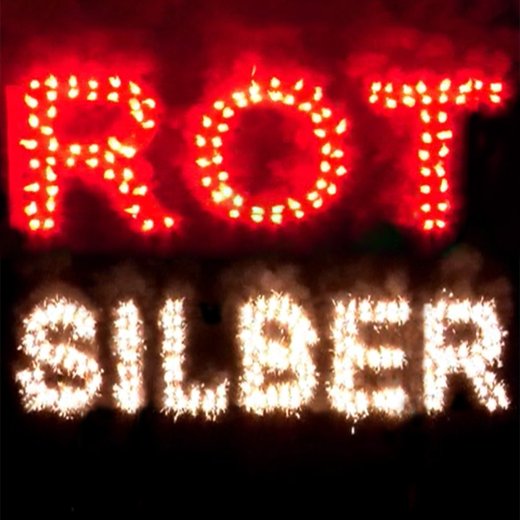 Bengallicht Rot zu Silber, 25er Pack