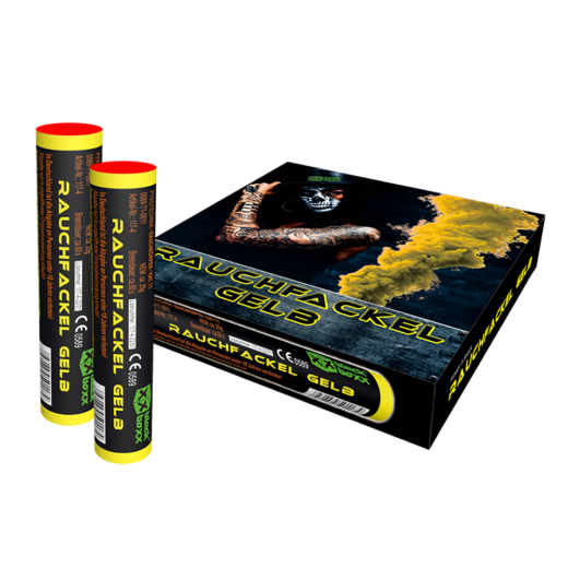 Rauchfackel Gelb, 5er Pack