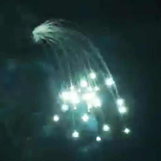 White Strobe Waterfall 3&quote;