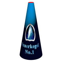 Feuerkegel No.1, Blau