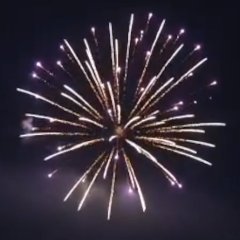 Gold Brocade Wave + Violet Stars 2,5&quote;