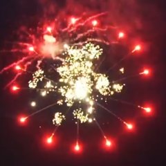 Red Ring with Crackling Flower Pistil 2,5&quote;